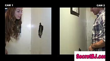 Straight dude tricked by babe at gay gloryhole