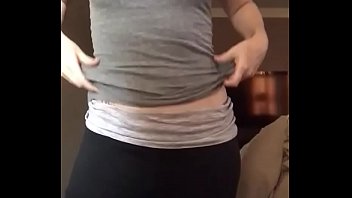Flat tit 40 yo milf loves to spank her own big ass