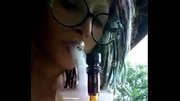 Girl performs stunts after Hookah