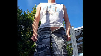 DickFrotter outdoors little dick wiggle
